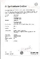 GL certificate page 1