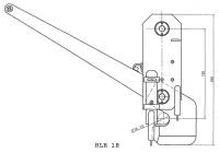 Rescue boat hook type HLR18 scheme