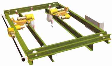 Assembly Overhead Crane, with 2 winches
