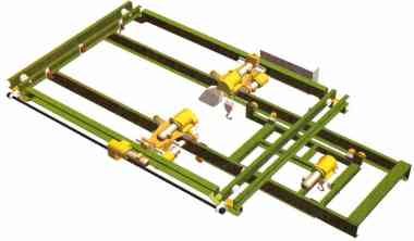 Assembling Crane, with 3 winches