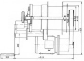 Boat-Raft Winch Type WLT12/23 scheme