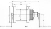 The life raft winch type WT15 scheme
